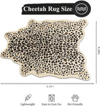 Cheetah Rug, Leopard Print Rug 5.2x6.6 Faux Animal Print Carpet Cheetah Area Rug - Image 2
