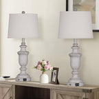 Cinkeda Farmhouse Table Lamps Set of 2 - Image 6