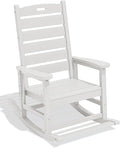 SERWALL HDPE Outdoor Rocking Chair, Oversized Rocking Chair by SERWALL