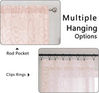 Furman Blush Sheer Curtains 63 inch Length - Image 4