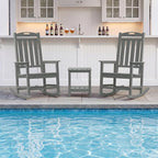 Outdoor Adirondack Rocking Chairs All-Weather HDPE Patio Rocker Chair - Image 2