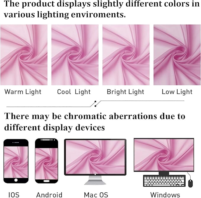 Light Pink Sheer Curtains 36 Inch Length 2 Panels, Elegant Voile Cafe Short - Image 6