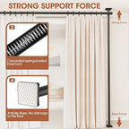 SUNALLY Room Divider Curtain Rod, No Drilling Room Separator - Image 3