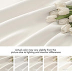 MIULEE Ivory Back Tab Blackout Curtains 52x72 Inches Long 2 Panels Set | Rod - Image 8