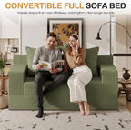 Erament Boneless Loveseat Convertible Sofa Bed, Folding Floor Futon Sleeper - Image 4