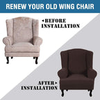 H.VERSAILTEX Wing Chair Slipcover Chair Covers - Image 4