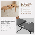 Muwuele Solid Wood Extendable Dining Table - Image 4