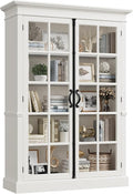 QUW Modern 65" Display Cabinet, 5-Tier Bookcase by QUW