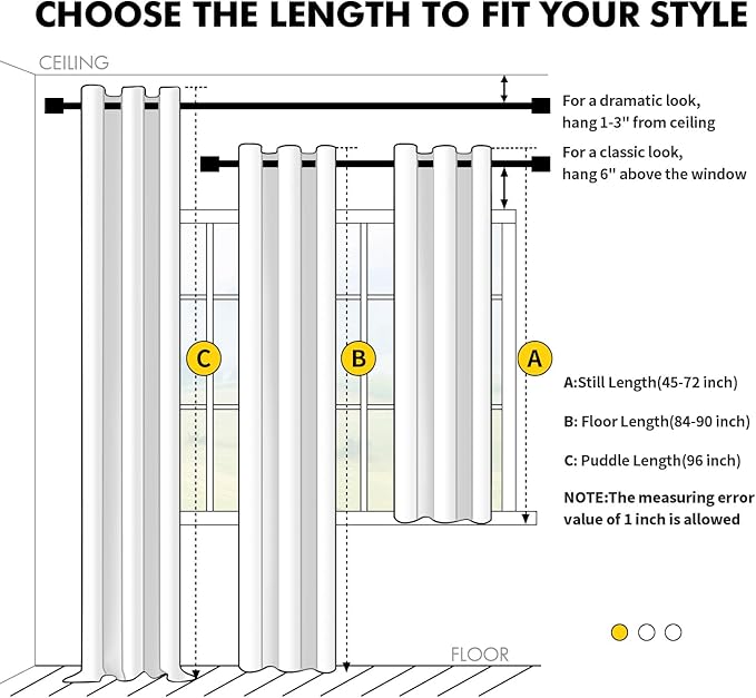 MIULEE Blackout Curtains for Bedroom 2 Panel 40"x84" Long Light Olive Green | - Image 7