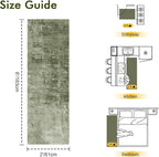 2x6 Ft Washable Runner Rug, Non-Slip Low Pile Hallway Kitchen Area Rug - Image 2