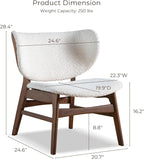 Furniture of America Lucian Mid-Century Modern Solid Wood 2 Piece Brown Round - Image 4