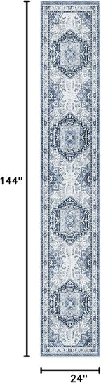 Madane Washable Runner Rugs 2x12 Long - Image 2