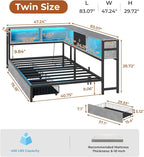 DICTAC Twin Corner Bed Frame - Image 8
