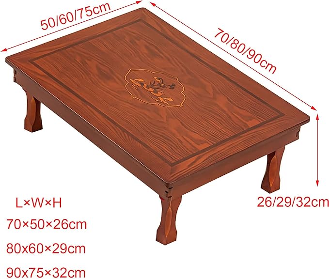 Folding Table, Korean Home Dining Table/Coffee Table/Study Table/Low Wooden - Image 2