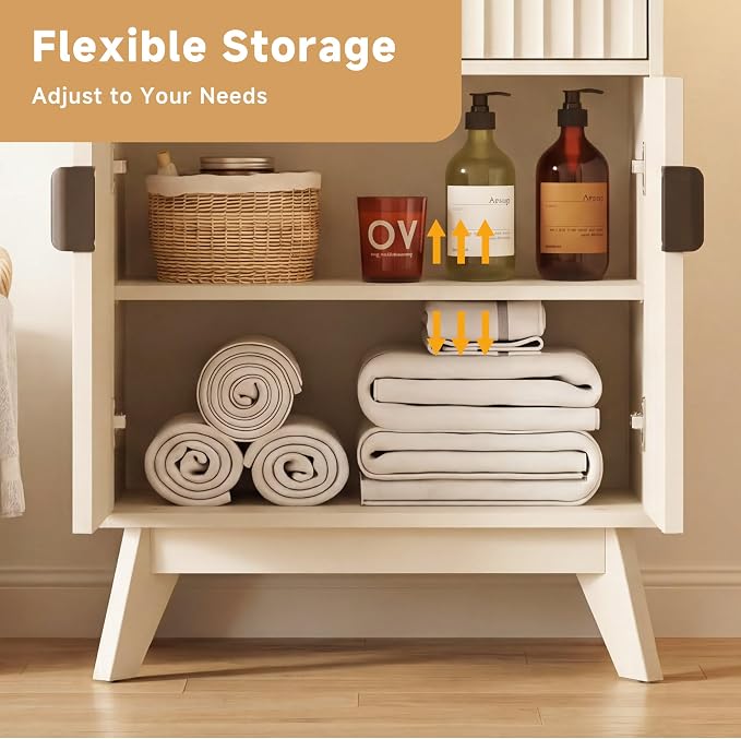 Fatmok Buffet Cabinet with Storage, Wood Buffet Sideboard Console Table - Image 3