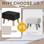 Storage Ottoman, Small Foot Stool Ottoman - Image 3