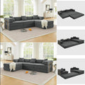 HANXIN 108" Modular Sectional Sofa, Futon Convertible Sofa Bed, Oversized by HANXIN