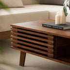 MAISONARIA Living Room Table Sets of 2, Mid Century Coffee Table & Dresser TV - Image 7