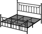 Allewie 14 Inch King Size Metal Platform Bed Frame - Image 8