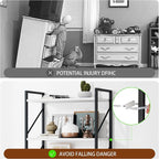 Shintenchi 2-Tier Bookshelf: Tall Industrial Bookcase - Image 6