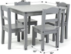 Humble Crew Kids Table and Chair Set, Toddler Activity Table - Image 3