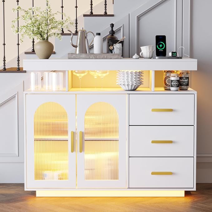 HNEBC LED Sideboard Buffet - Image 4