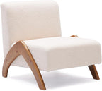 Oversized Accent Chair, upholstered armless mid Century Modern Living Room Chair by MILCIL