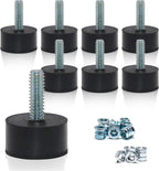 NEWBYTEK 1/4-20 Rubber Adjustable Furniture Leveler，8 Pack Leveling Feet Screws by DIYfurniturerepairtools