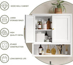 YAUWOH Metal Bathroom Storage Cabinet, Metal Storage Cabinet - Image 4