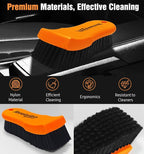 YeewayVeh 2PCS Leather Cleaning Brush, Horse Hair Brush - Image 4
