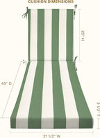 Honeycomb Outdoor Chaise Lounge Cushion - Image 2