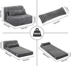 Tiita Folding Sofa Bed Single Size, Convertible Sleeper Chair Mattress - Image 2