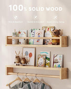 G&W Gruwald Nursery Book Shelves, Wall Bookshelf, Book Shelf - Image 2