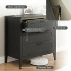 GarveeLife 3 Dresser Drawer for Bedroom, 27.6" Wide Wood Bedside Table for - Image 4