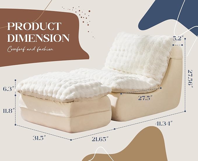 Hobestluk Sofa Couch Foam Sofa for Small Spaces Comfy Sofas - Image 2