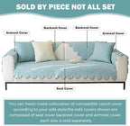 Cotton Quilted Dog Couch Cover for Sofa Farmhouse Rustic Embroidery Sectional - Image 2