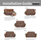 Easy-Going Recliner Sofa Cover, Reversible Couch Cover - Image 7