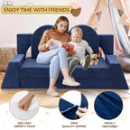 Fvkind 10 Pcs Modular Kids Play Couch, Foam Kids Play Couch - Image 5