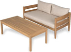 Christopher Knight Home Kory 4-Piece Acacia Wood Patio Furniture Set, Outdoor - Image 7