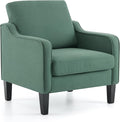 VINGLI Accent Chair for Living Room Chairs Dark Green Reading Chair for Bedroom by VINGLI