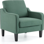 VINGLI Accent Chair for Living Room Chairs Dark Green Reading Chair for Bedroom by VINGLI