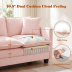 Loveseat Sofa Cloud Sofa Couch 50'', Modern Loveseats 2 Seat Couch 27" Deep Seat - Image 6