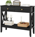 Lomojo Console Table, Sofa Table 13.8" D x 39.37" W x 31.5" HEntryway Table by Lomojo