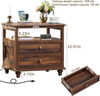 Joaxswe Farmhouse Nightstand Set of 2 - Image 3