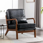 Deolme Mid Century Modern Accent Chair Living Room- Comfy Solid Wood Arm Chair by Deolme