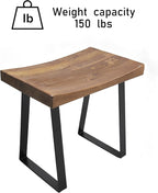 Home Soft Things Natural Reclaimed Pine Wood Tile Shape Entryway Bench - Image 8