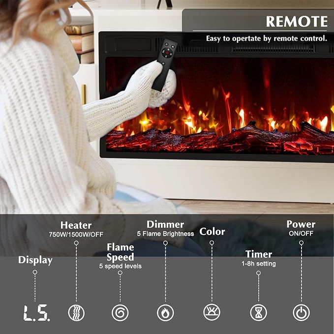 Lemberi Fireplace TV Stand - Image 4