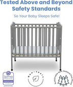 Delta Children Folding Portable Mini Baby Crib - Image 4