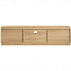 70" Fluted TV Stand for TVs Up to 80", Mid Century Modern Entertainment Center - Image 9