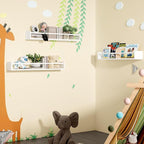 Fixwal Nursery Book Shelves, 23.6 Inch Floating Bookshelf - Image 4
